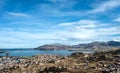 Puno town on the Lake Titicaca, Peru