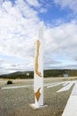 Punta Arenas,, Chile, Obelisk `Half Of Chile`. Royalty Free Stock Photo