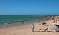 Punta Arenas Playa Punta Arenas, Makanao, island of Margarita, Venezuela - Jan 08, 2015: Caribbean Sea and beach