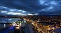 Punta Arenas at sunset Royalty Free Stock Photo