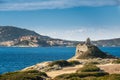 Punta Caldanu and citadel of Calvi in Corsica