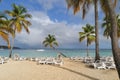 Punta Cana Bavaro Beach in Dominican Republic Royalty Free Stock Photo