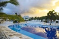 Hotel swimming pool Grand Bahia Principe Aquamarine Royalty Free Stock Photo