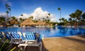 Grand Bahia Principe Hotel Pool & Bar on November 9, 2015 in Punta Cana, Dominican Republic. Royalty Free Stock Photo