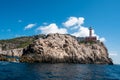 Punta Carena Lighthouse in Anacapri, Capri, Italy Royalty Free Stock Photo