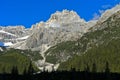 Punta dei Tre Scarperi, Sesto, Sesto Dolomites Royalty Free Stock Photo