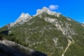 Punta dei Tre Scarperi, Sesto, Sesto Dolomites Royalty Free Stock Photo