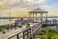 People at Punta del Este Waterfront Boardwalk