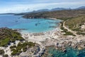 Punta Molentis Beach Aerial Royalty Free Stock Photo