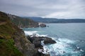 Punta socastro cliffs and Atlantic ocean, Galicia, Spain Royalty Free Stock Photo