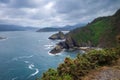 Punta socastro cliffs and Atlantic ocean, Galicia, Spain Royalty Free Stock Photo