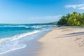 Punta Uva beach in Costa Rica, wild and beautiful caribbean coast Royalty Free Stock Photo