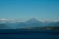 Puntiagudo Volcano & Llanquihue Lake Royalty Free Stock Photo