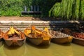 Punting Boats On The Riverside