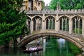 Punting in the Canals of Cambridge Royalty Free Stock Photo