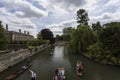 Punting on the canals of Cambridge