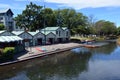 Punting and Kayaks boat shed on the Avon river Christchurch - N