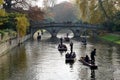 Punting On The River Cam, Cambridge, UK