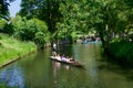 Punting on the River Cherwell near Christ Church meadow Oxford