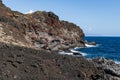 Punto de los Picos, a rocky outcrop at Malpais de Guimar badlands, Puertito de Guimar, Tenerife, Spain Royalty Free Stock Photo