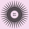 puntos-4Logo design sun of dots elegant minimalist