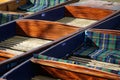 Punts Close-Up, Cambridge, England Royalty Free Stock Photo