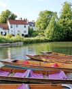 Punts On The River Cam, Cambridge, England Royalty Free Stock Photo