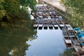 Punts on the river. Oxford, UK Royalty Free Stock Photo