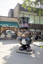 Statue of Punxsutawney Phil outside his Burrow Royalty Free Stock Photo