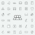 pupils class icon. school icons universal set for web and mobile