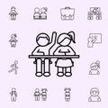 pupils icon. School icons universal set for web and mobile