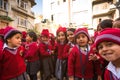 Pupils during lesson in primary school, in Kathmandu, Nepal. Royalty Free Stock Photo