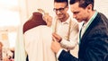 Pupils Studying a Sewing in Classroom Royalty Free Stock Photo