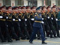 Pupils Tver Kalinin military Suvorov school during the parade on red square in honor of victory Day