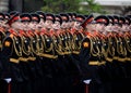 Pupils of the Tver Military Suvorov School for the dress rehearsal for the Red Square in honor of the Victory Day