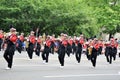 WASHINGTON, D.C. - JULY 4, 2017: pupils of Walders Hich School-participants of the 2017 National Independence Day Parade July 4, 2