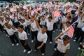 Pupils Waving Malaysia Flag Royalty Free Stock Photo