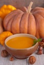 Pupkin soup Royalty Free Stock Photo