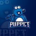 Puppet eSport Mascot Royalty Free Stock Photo