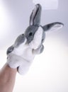 Puppet. Hand puppet on background Royalty Free Stock Photo