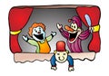 Puppet show Royalty Free Stock Photo