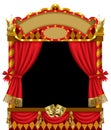 Puppet show booth Royalty Free Stock Photo