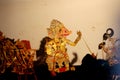Puppet show wayang Kulit, a highly popular in Java Royalty Free Stock Photo