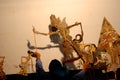 Puppet show wayang Kulit, a highly popular in Java Royalty Free Stock Photo