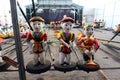 Puppets made of fig tree wood at the Hoi An Water Puppet Theater, Vietnam Royalty Free Stock Photo