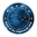 Puppis Star Constellation, Poop Deck Constellation Royalty Free Stock Photo