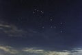 Puppis star constellation, Night sky, Cluster of stars, Deep space, Poop Deck constellation Royalty Free Stock Photo