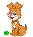 Puppy cartoon illustration Royalty Free Stock Photo