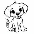 Puppy Coloring Page: High Quality Photo Style With Charming Sketches