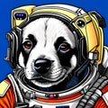 Puppy dog astronaut